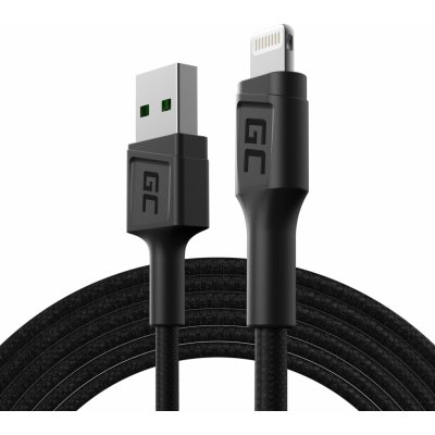 Kabel USB-A pro Lightning Green Cell GC PowerStream, 200 cm pro iPhone, iPad, iPod, rychlé nabíjení – Hledejceny.cz