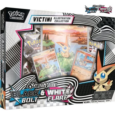 Pokémon TCG Black Bolt & White Flare Illustration Collection Victini – Zboží Dáma