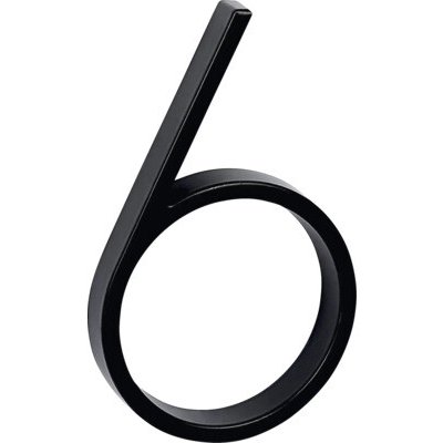 Zinkové číslo "6" v „3D“ provedení RN.125V.6.CE – Sleviste.cz
