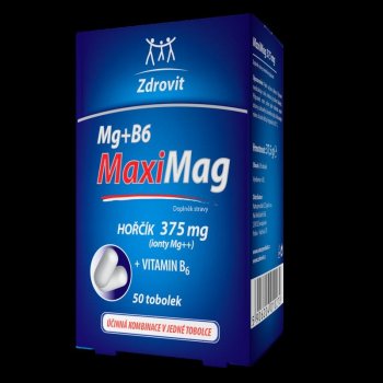 Zdrovit MaxiMag Mg + B6 375 mg 50 kapslí