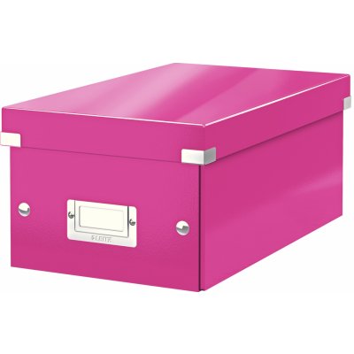 Leitz Krabice na DVD Click Store Růžová – Zboží Mobilmania