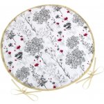 Bellatex DITA kulatý hladký Větvičky šedá, 40 cm – Sleviste.cz