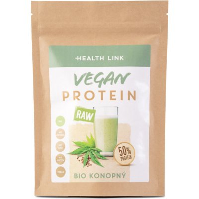 HEALTH LINK Konopný protein 50 % vegan RAW BIO 300 g – Zbozi.Blesk.cz