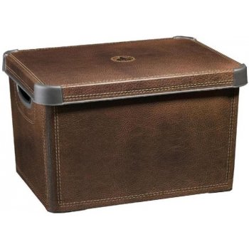 Curver Box úložný dekorativní L Leather