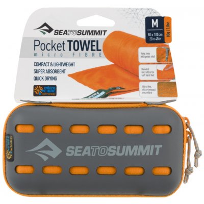 Sea To Summit Pocket Towel 50x100 M Oranžová – Zbozi.Blesk.cz