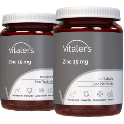 Vitaler's Zinek pikolinát 15 mg 120 tablet – Hledejceny.cz