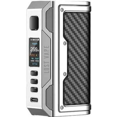 Lost Vape Thelema Quest 200W mod Silver Carbon Fiber – Zboží Dáma