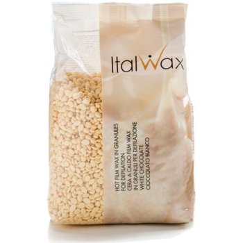 Italwax FilmWax depilační vosk samostržný voskové granule bílá čokoláda 1 kg