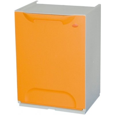Artplast Plastový koš na tříděný odpad šedá / žluto-oranžová 14 l