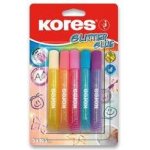 Kores lepidlo Glitter Glue pastelové barvy 5 x 10,5 ml – Zboží Dáma