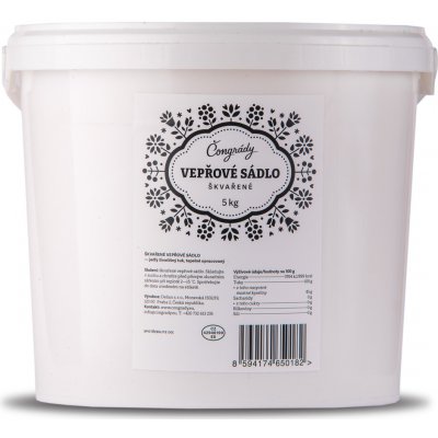 Čongrády Vepřové sádlo škvařené 5 kg – Zboží Mobilmania
