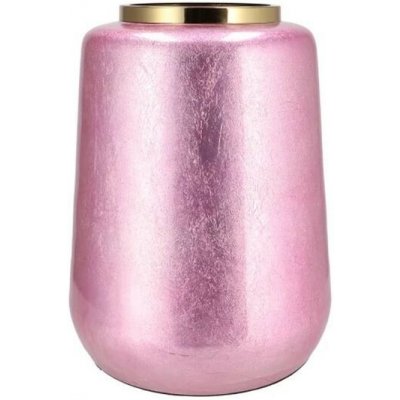 Růžová kovová veliká váza Jullie Jolly pink XL - 33*32*40 cm - daan kromhout – Hledejceny.cz