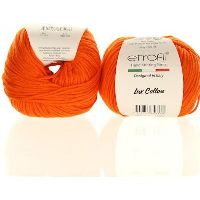 Etrofil příze Bambino Lux Cotton 70220 oranžová – Zboží Mobilmania