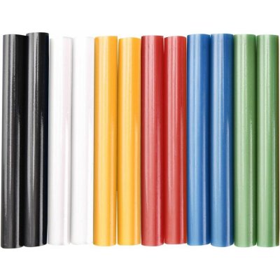 Náplně do tavné pistole - tyčinky 11x100 mm, mix barev, sada 12 ks - EXTOL CRAFT EX9909 – Zboží Mobilmania