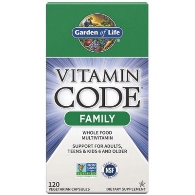 Garden Of Life Vitamin Code Raw Family Multivitamin 120 kapslí