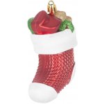 MagicHome Ozdoba Vánoce sada 3 ks 11 cm ponožky červené na vánoční stromek – Hledejceny.cz