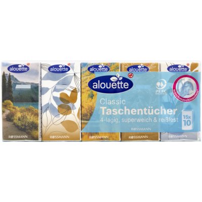 alouette Papírové kapesníky 4-vrstvé 15 ks – Sleviste.cz
