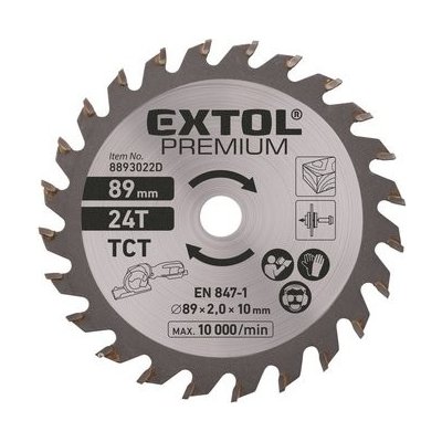 Extol Premium (8893022D) Ř89 x 1,0 x 10 mm, 24T – Hledejceny.cz