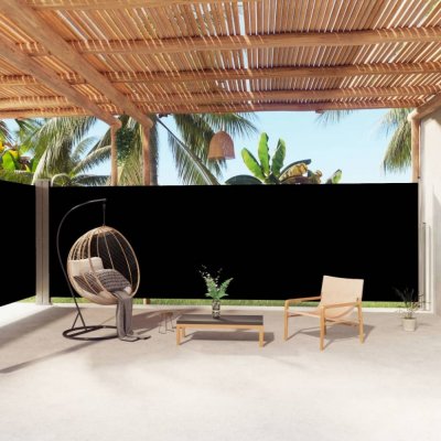 Dekorhome Zatahovací boční markýza 200x1000 cm Krémová – HobbyKompas.cz