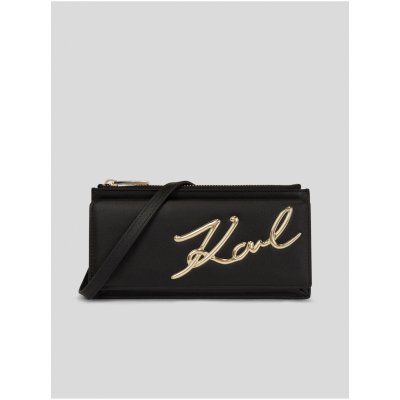 Karl Lagerfeld kožená kabelka černá 240W3203