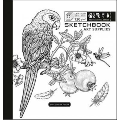 Sketchbook ARA 20 x 20 cm čistý – Zboží Dáma