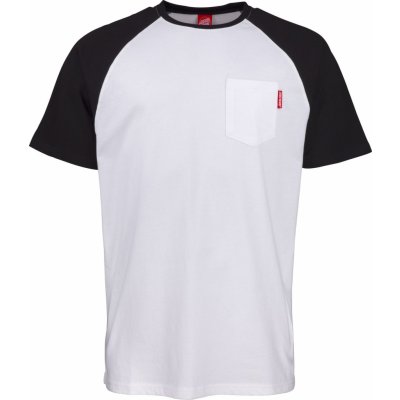 Santa Cruz Banner Pocket Raglan Black White