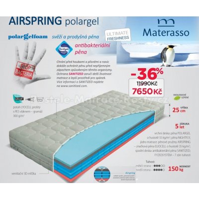 Materasso Airspring polargel od 9 960 Kč - Heureka.cz