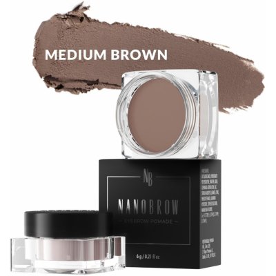 Nanobrow Eyebrow Pomade Pomáda na obočí Medium Brown 6 g – Zboží Dáma