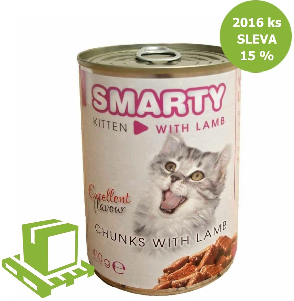 Smarty Kitten Jehněčí chunks 410 g