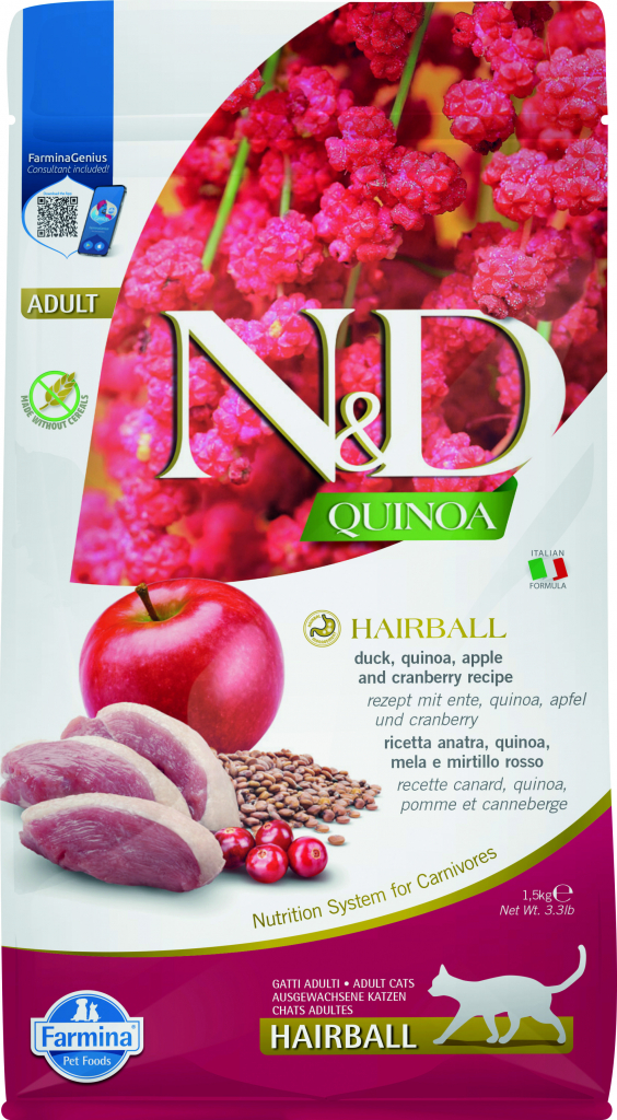 N&D Quinoa CAT Hairball 1,5 kg