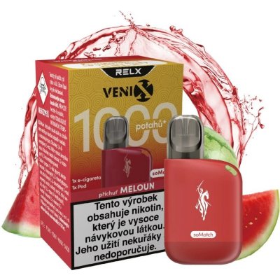 Venix RELX soMatch Starter 440 mAh Crimson Red 1 ks – Zbozi.Blesk.cz