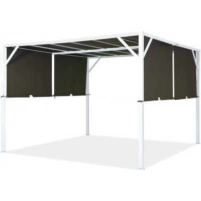 Garden Point Santorini 3 x 3 m bílá a hnědá GAP297 – Sleviste.cz