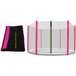 Aga ochranná síť 305 cm na 6 tyčí černá síť/růžová – Zboží Dáma