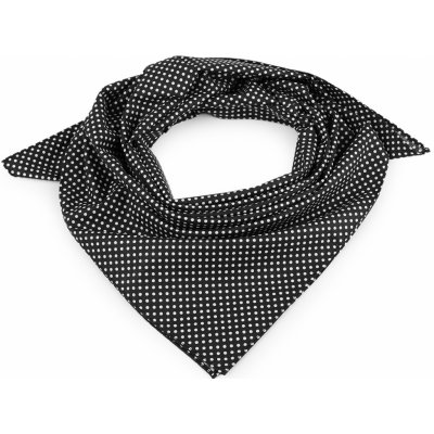 bavlněný šátek s puntíky 2 černá – Zboží Mobilmania