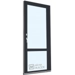 Knipping balkonové dveře 70 x 210 cm OS s příčkou a oboustranou klikou FAB levé antracit/antracit – Zboží Mobilmania
