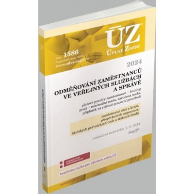 ÚZ č. 1586 - Odměňování zaměstnanců ve veřejných službách a správě 2024 – Hledejceny.cz