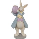 Dekorace králík držící vajíčko jako svícen 10*8*20 cm – Hledejceny.cz