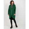 Dámské šaty mikinové šaty na zip RV-BL-6683.00P dark green