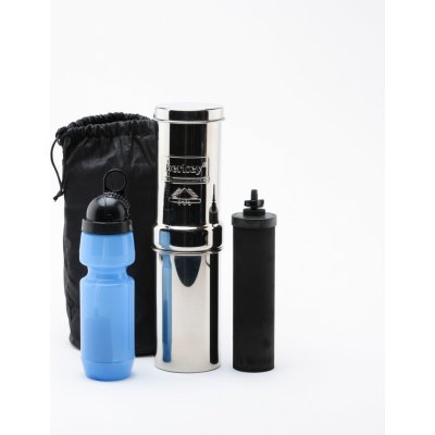 New Millennium Concepts Berkey Go Berkey Kit cestovní nerezový vodní filtr 0,95 l + láhev Sport Berkey – Sleviste.cz