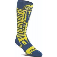 Thirtytwo ponožky Signature Merino blue/yellow