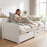 Sob nábytek Mary 8816B se zásuvkami bílý lak – Hledejceny.cz