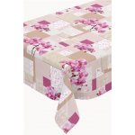 Ubrus PVC 160A růžové květy orchidejí metráž, 20 m x 140 cm, IMPOL TRADE – Zboží Dáma
