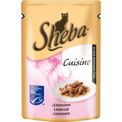Sheba Selection in Sauce s lososem 85 g – Zboží Mobilmania