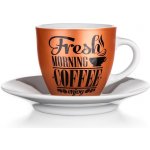 Banquet Šálek s podšálkem FRESH MORNING COFFEE 90 ml – Hledejceny.cz