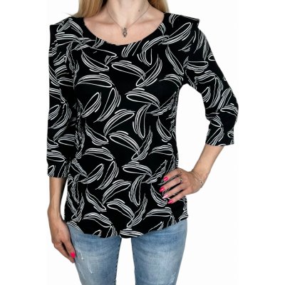 Exclusive dámská černá halenka Lucie černá – Zboží Mobilmania