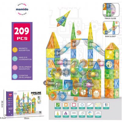 Mamido Barevná kuličková dráha 209 ks – Zboží Dáma