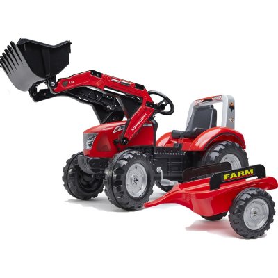 FALK Traktor Mc Cormick Red Pedal s přívěsem – Zboží Mobilmania