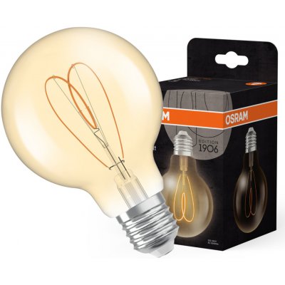 Osram G80 Sphere E27 8W = 60W 806 lm 2200K teplá bílá CRI90 Amber Dimmable Vintage 1906 – Zboží Mobilmania