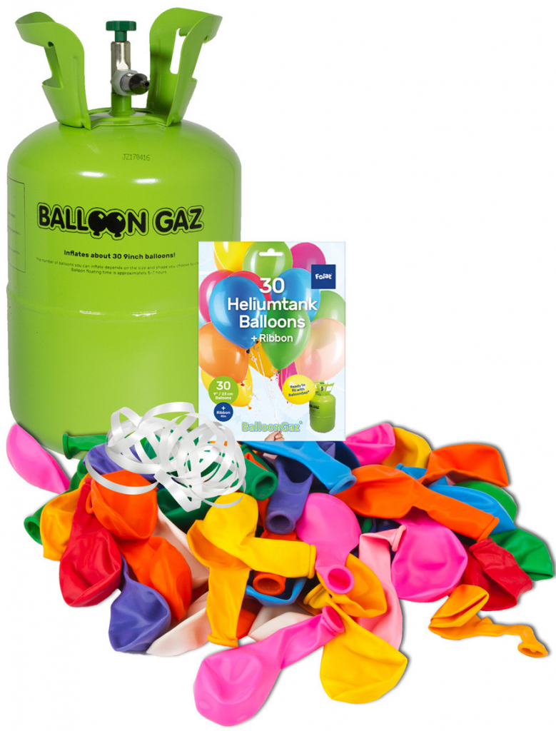 Helium Balloon Time + 30 barevných balónků mix od 699 Kč - Heureka.cz