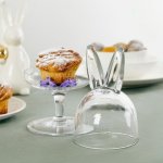 Velikonoční skleněná mísa LITTLE s víkem králičí ouška 12x23 cm – Hledejceny.cz